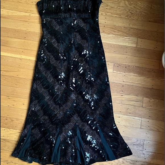 Black Sequin Diane Von Furstenberg Dress - Picture 2 of 9